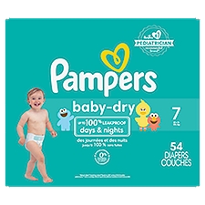 Pampers Baby Dry Diapers Size 7 54 Count