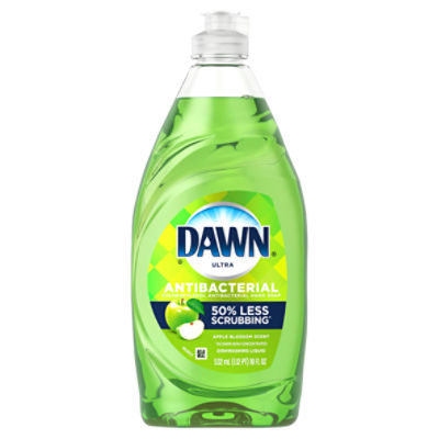 Dawn Ultra Antibacterial Dishwashing Liquid Dish Soap, Apple Blossom Scent, 18 fl oz