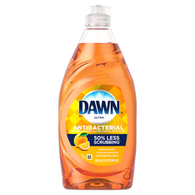 Dawn Ultra Antibacterial Orange Scent Dishwashing Liquid, 18 fl oz
