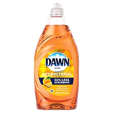 Dawn Ultra Antibacterial Orange Scent Dishwashing Liquid, 18 fl oz
