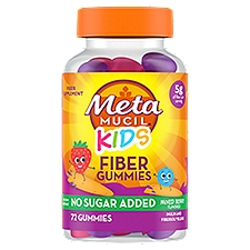 Metamucil Kids Fiber Supplement Gummies, 72ct Gummies