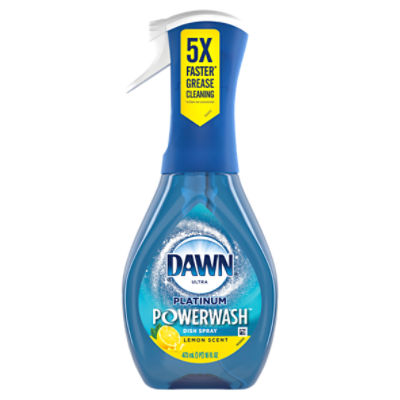 Dawn Platinum Powerwash Dish Spray, Dish Soap, Lemon Scent Starter Kit, 16oz