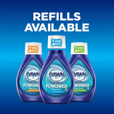 Dawn Platinum Powerwash Ultra Lemon Scent Dish Spray, 16 fl oz