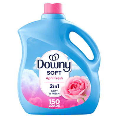 Downy Soft April Fresh 2in1 Fabric Softener, 150 loads, 111 fl oz, 111 Fluid ounce