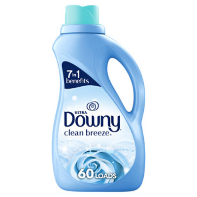 Downy Ultra Clean Breeze Fabric Conditioner, 60 loads, 44 fl oz, 44 Fluid ounce