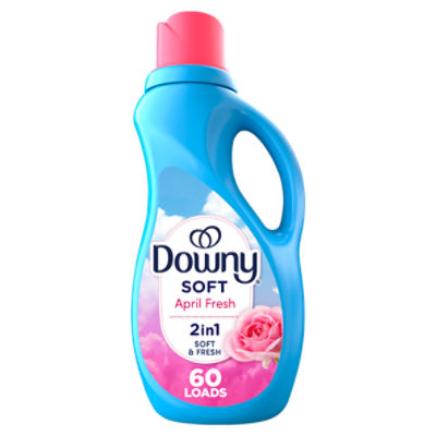 Downy Soft April Fresh 2 in 1 Fabric Softener, 60 loads, 44 fl oz