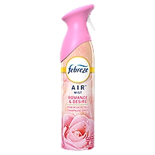 Febreze Air Mist Romance & Desire Pink Rose Petals Champagne Spritz Air Freshener, 8.8 oz