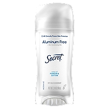 Secret Aluminum Free Dry Solid Deodorant, 2.4 oz