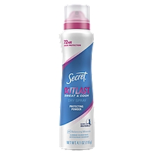 Secret Outlast Protecting Powder Sweat & Odor Dry Spray Antiperspirant Deodorant, 4.1 oz