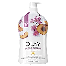 Olay Fresh Outlast Notes of Peach & Cherry Blossom Body Wash, 33 fl oz, 33 Fluid ounce