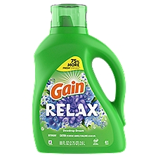 Gain Relax Dewdrop Dream Detergent, 61 loads, 88 fl oz, 88 Fluid ounce