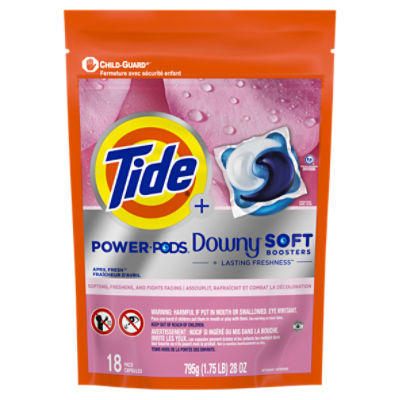 Tide Power Pods Downy April Fresh Detergent, 18 count, 28 oz