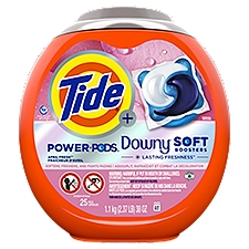 Tide Power Pods Downy April Fresh Detergent, 25 count, 38 oz