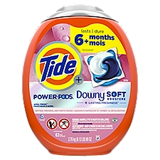 Tide Power Pods Downy April Fresh Detergent, 63 count, 98 oz