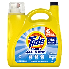 Tide Simply All in One Refreshing Breeze Detergent, 114 loads, 151 fl oz, 151 Fluid ounce