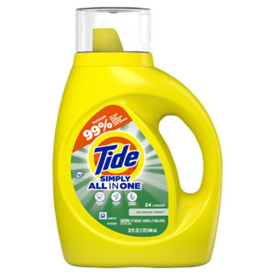 Tide Simply All in One Daybreak Fresh Detergent, 24 loads, 32 fl oz, 32 Fluid ounce