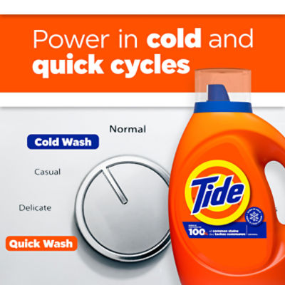 Tide Laundry Detergent Liquid, Original Scent, 74 Loads, 98 FL OZ