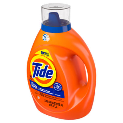 Tide Laundry Detergent Liquid, Original Scent, 74 Loads, 98 FL OZ