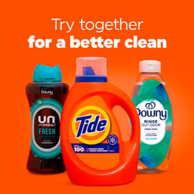 Tide Laundry Detergent Liquid, Original Scent, 74 Loads, 98 FL OZ