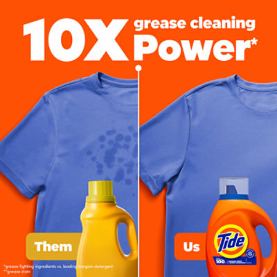Tide Laundry Detergent Liquid, Original Scent, 74 Loads, 98 FL OZ