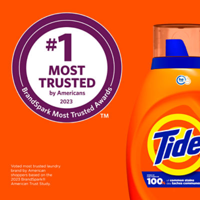 Tide Laundry Detergent Liquid, Original Scent, 25 Loads, 34 FL OZ