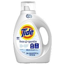 Tide Free & Gentle Detergent, 64 loads, 84 fl oz