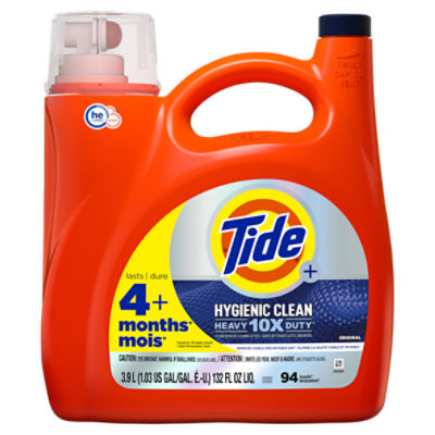 Tide+ Original Detergent, 94 loads, 132 fl oz
