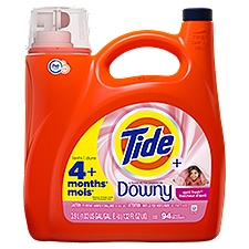 Tide+ Downy April Fresh Detergent, 94 loads, 132 fl oz