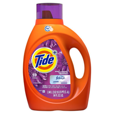 Tide+ Febreze Spring & Renewal Detergent, 59 loads, 84 fl oz