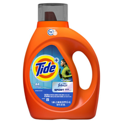 Tide+ Febreze Active Fresh Detergent, 44 loads, 63 fl oz