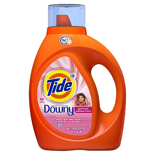 Tide Downy April Fresh Detergent, 44 loads, 63 fl oz