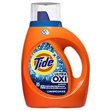 Tide+ Ultra Oxi Detergent, 24 loads, 34 fl oz