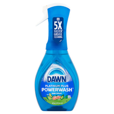 Dawn Platinum Plus Powerwash with Gain Scent Dish Spray, 16 fl oz