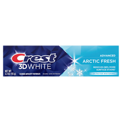 Crest 3D White Advanced Arctic Fresh Fluoride Anticavity Toothpaste, 3.3 oz