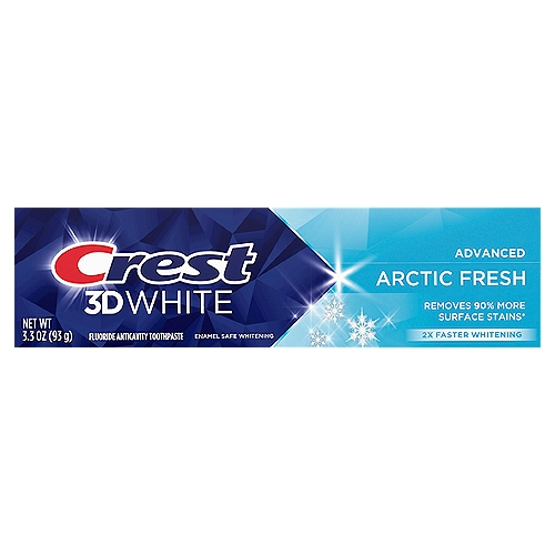Crest 3D White Advanced Arctic Fresh Fluoride Anticavity Toothpaste, 3.3 oz