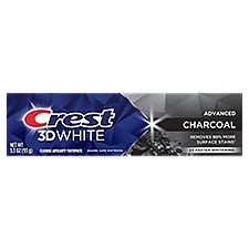 Crest 3D White Advanced Charcoal Fluoride Anticavity Toothpaste, 3.3 oz