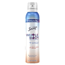 Secret Whole Body Deodorant Body Spray, 3.5 oz