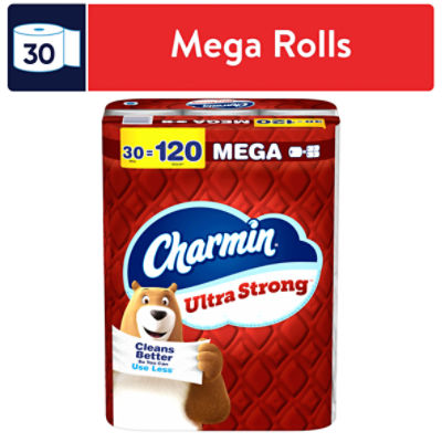 Charmin Ultra Strong Bathroom Tissue Mega Rolls, 30 count