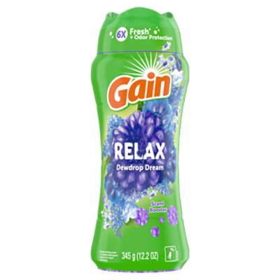 Gain Relax Dewdrop Dream Scent Booster Detergent, 12.2 oz