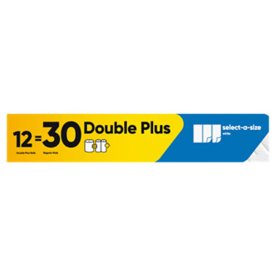 Bounty Double Plus Paper Towel Rolls, 12 count