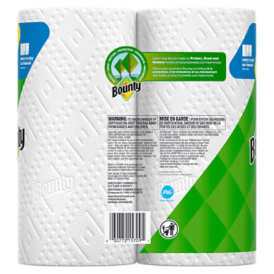 Bounty Doubles Paper Towel Rolls, 2 count