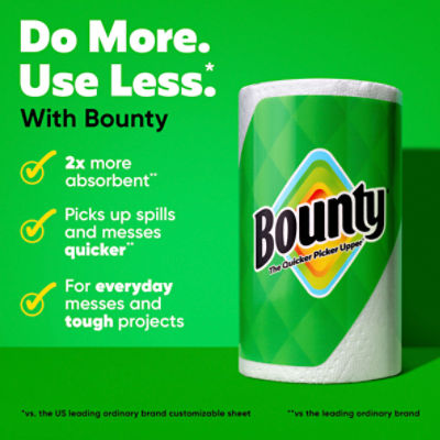 Bounty Triple Paper Towel Rolls, 4 count