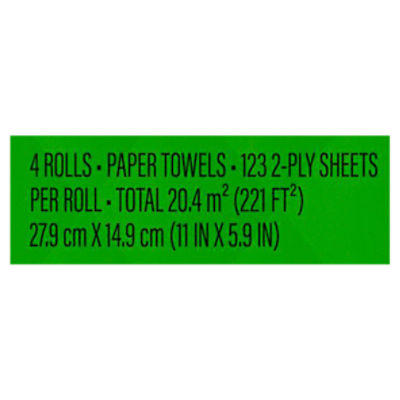 Bounty Triple Paper Towel Rolls, 4 count