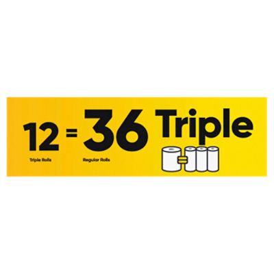 Bounty Triple Paper Towel Rolls, 12 count