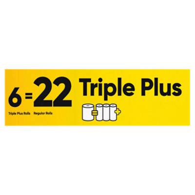 Bounty Triple Plus Paper Towel Rolls, 6 count