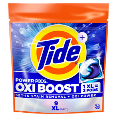 Tide+ Oxi Boost Power-Pods Laundry Detergent Trial Size!, 9 count, 14 oz