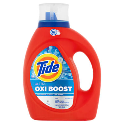 Tide+ Ultra Oxi Boost Detergent, 39 loads, 55 fl oz