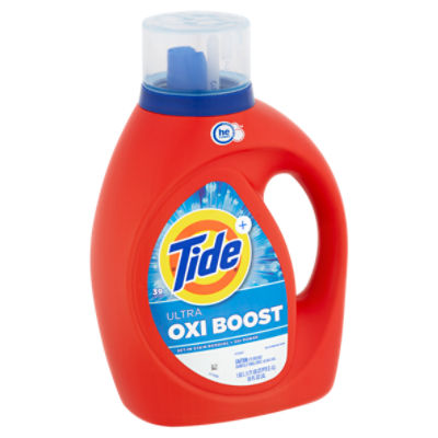 Tide+ Ultra Oxi Boost Laundry Detergent, 39 loads, 55 fl oz