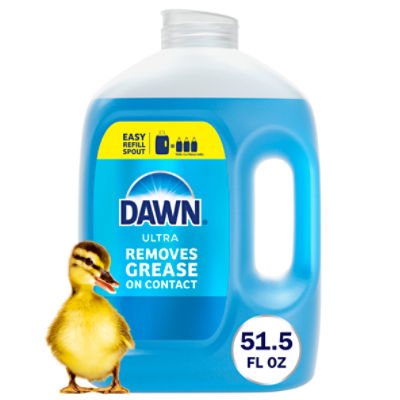 Dawn Ultra Original 4/51.5oz RFL Ultra Refill Jug Dish Soap, Dishwashing Liquid, Original, 51.5oz