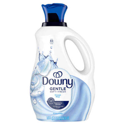 Downy Gentle Soft + Fresh Ocean Mist Fabric Softener, 83 medium loads, 56 fl oz